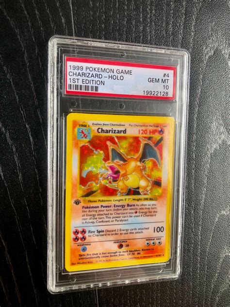 Charizard 1st Edition Shadowless Base Set 4102 Etsy Australia