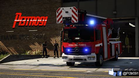 M B Atego Autoscala Vigili Del Fuoco Gta Mods