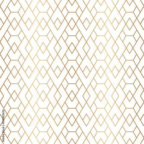 Gold Geometric Seamless Pattern Repeating Fancy Background Abstract Golden Lattice For Design