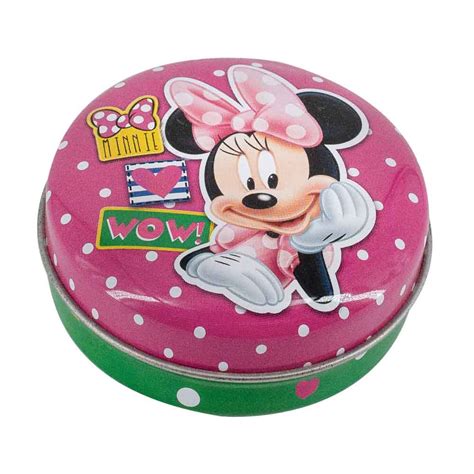 Empaque De Metal En Forma Circular Dise O Minnie Mouse Galdiaz