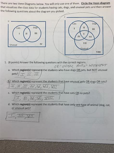 Ch 9 Section 2 Venn Diagrams Printable Venn Diagram