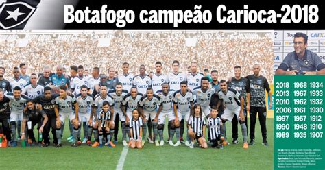 MUNDO BOTAFOGO Pôster do campeão estadual 2018