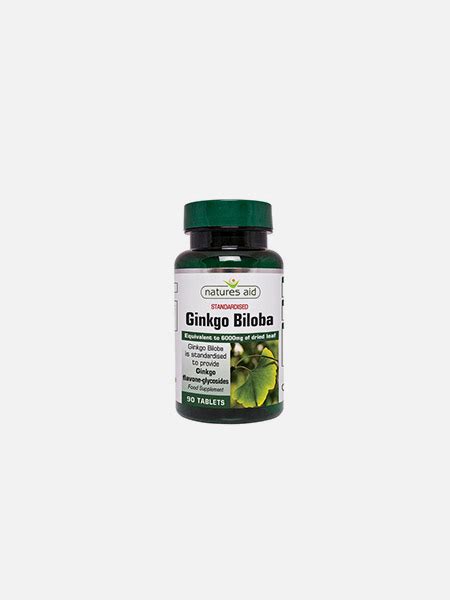 Ginkgo Biloba 6000mg 90 Tabletas Natures Aid