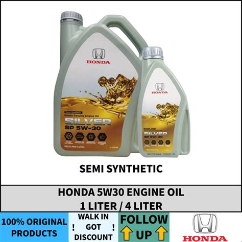 honda   engine oil literliter semi synthetic shopee malaysia