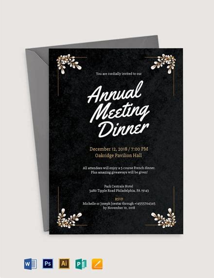 22 Formal Invitation Templates Free Downloads