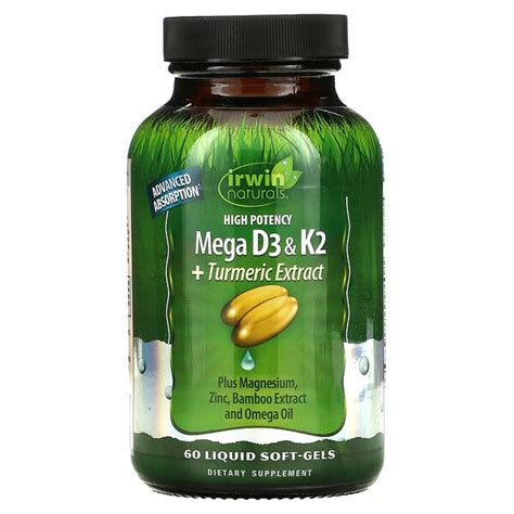 Sports Research Vitamin K2 D3 100 Mcg 5000 IU 60 Veggie Softgels