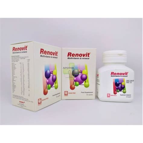 Jual Multivitamin Dan Mineral Lengkap Renovit Botol S Kota