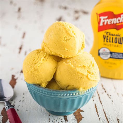 No Churn Frenchs Yellow Mustard Ice Cream French S