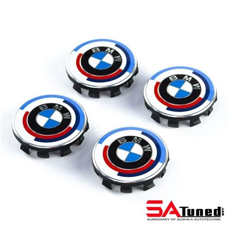 Bmw Th Anniversary Center Cap Set Pcs Inclusive Emblem With