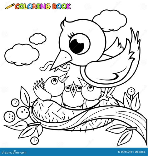Empty Bird Nest Coloring Page Coloring Pages