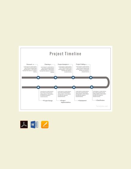 Project Timeline Template - Download in Word, Google Docs, PDF, Apple Pages, PowerPoint ...