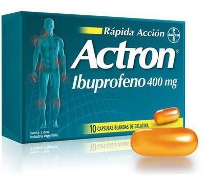 Analg Sico Actron Mg C Psulas Blandas De Gelatina X U Actron