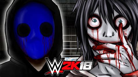 EYELESS JACK Vs JEFF THE KILLER WWE 2K18 Gameplay YouTube