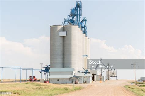 Tall Grain Elevator Stock Photo Download Image Now Agriculture