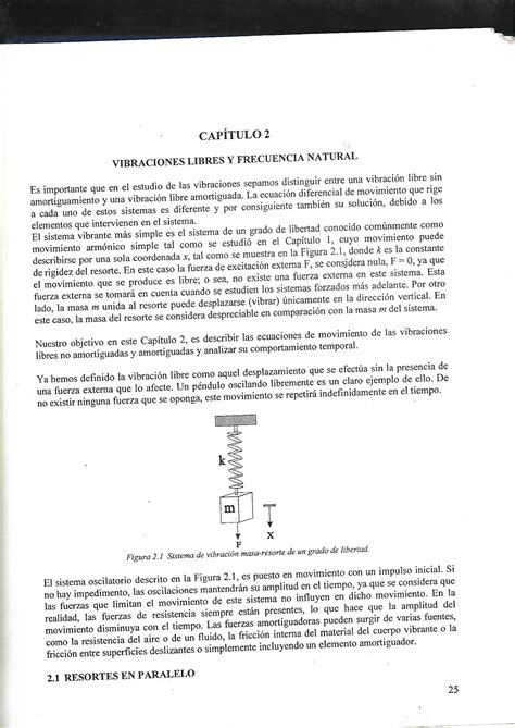 SOLUTION Vibraciones Mecanicas Liibres Y Frecuencia Natural Studypool