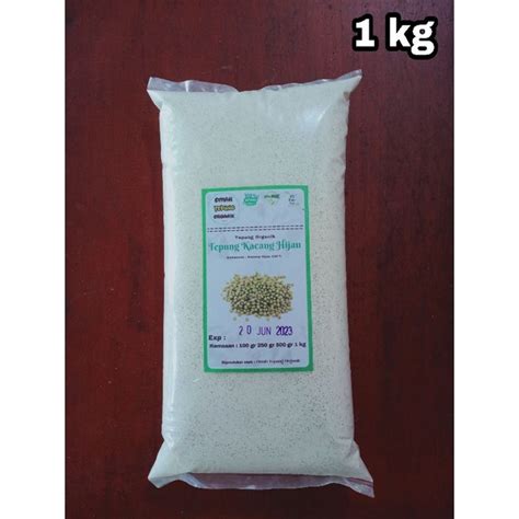 Jual Tepung Kacang Hijau Organik 1 Kg Green Bean Powder Organic 1 Kg Tepung Kacang Hijau Mpasi