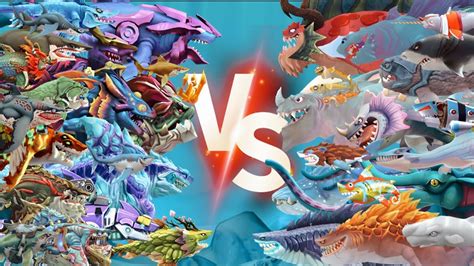 Hungry Shark World Vs Hungry Shark Evolution All 76 Sharks All Skins Unlocked Quantum Shark