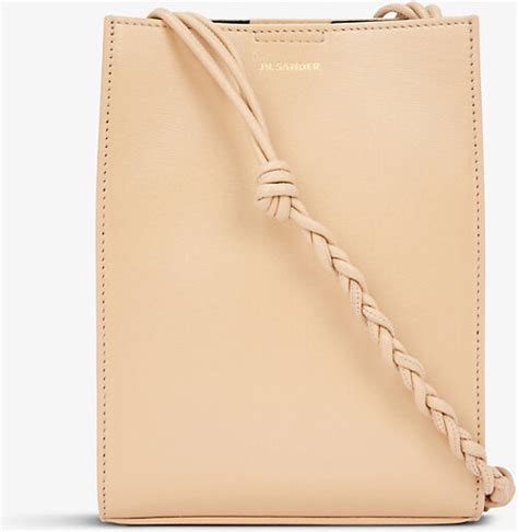 Jil Sander Womens Nude Tangle Leather Cross Body Bag ShopStyle