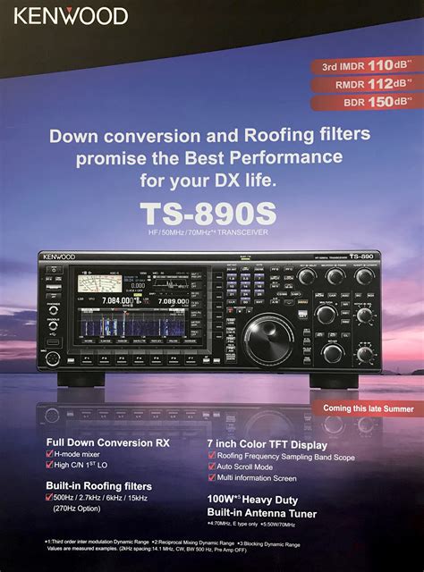 Kenwood TS-890S HF 50MHz 70MHz Transceiver - New Product