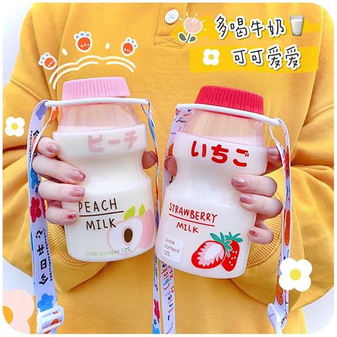 Ml Plastic Cute Yogurt Water Bottle Tour Drinking Bottle Yakult