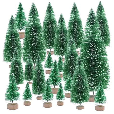 6 5Cm 12 Stuks Mini Kerstboom Sisal Zijde Ceder Home Decor Kerstman