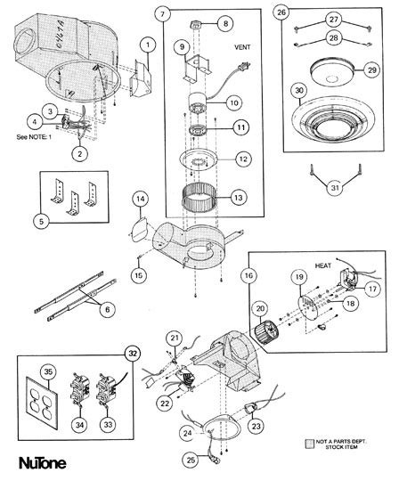 Nutone Qt9093 Heater Parts