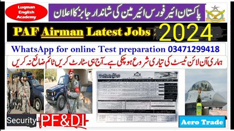 Paf New Jobs Pakistan Air Force Latest Jobs Paf Airman Jobs Youtube