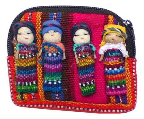 Monedero Artesanal Con Muñequitas Quitapenas Worry Dolls Meses sin