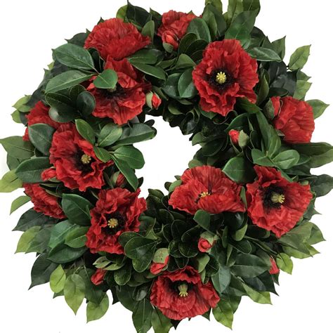 Poppy Wreath | Artificial Trees and Flowers Wholesale Melbourne ...