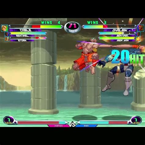 MvC2 Dhalsim 100 Unfly Infinite Wall Carry Loop From Iron Man Repulsor