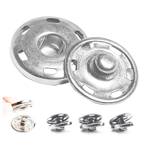 Mua Sets Sew On Snap Buttons Metal Snaps Fasteners