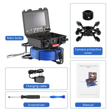 Vahigcy Sewer Inspection Camera Drain Pipe Inspection Camera Snake High