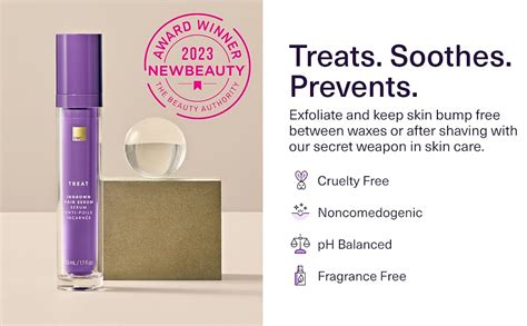 European Wax Center Bikini Area Ingrown Hair Serum 1 7 Oz Exfoliant AHA For Razor Bumps Burn