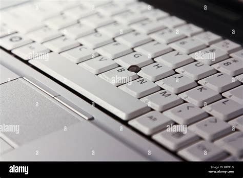 Closeup White Laptop Keyboard Stock Photo Alamy