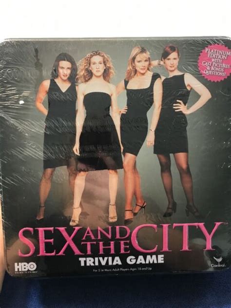 Sex In The City Platinum Edition Trivia Game Hbo Black Tin Box Cardinal Ebay