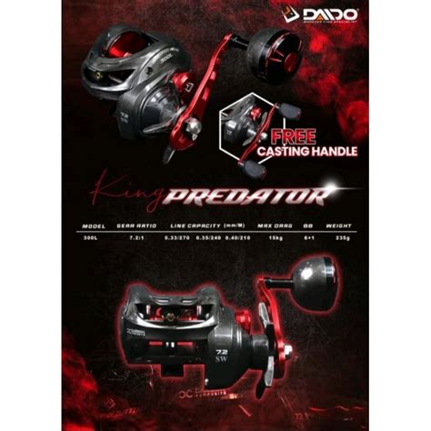 Jual Reel Bc Baitcasting Bait Casting Daido King Predator Sw Carbon