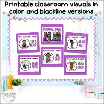 Personal Space Classroom Visuals Bulletin Board #counselingin2024