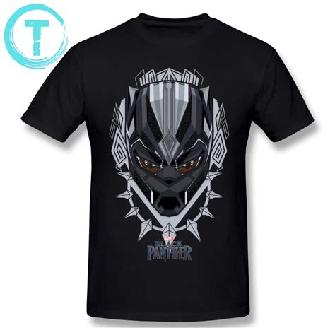 Black Panther T Shirt Black Panther Head Emblem T Shirt Short Sleeve