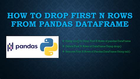 Pandas Drop First N Rows From Dataframe Spark By Examples