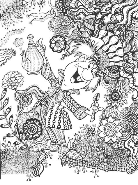 Get This Adult Coloring Pages Disney Alice In Wonderland Mad Hatter