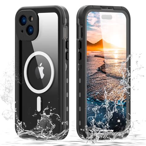 ELEHOLD For IPhone 15 Plus Waterproof Case Built In Screen Protector