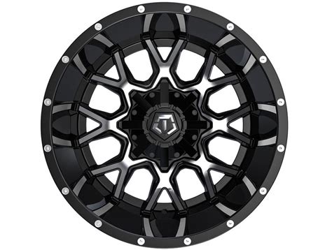 TIS Machined Gloss Black 549 Wheels Havoc Offroad