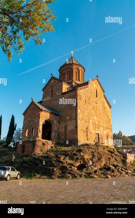 Metekhi Church Old Orthodox Church In Tbilisi Georgia Stock Photo Alamy