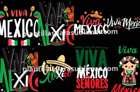 Viva Mexico Vectores Plantillas Fiestas Patrias Plantillas Para Sublimar