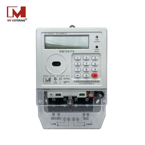 Single Phase Two Wire Keypad Prepaid Energy Meter With Gprs