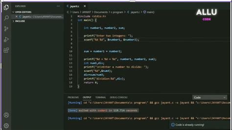 How To Run Program In Vs Code Terminal Vs Code Terminal Not Working C