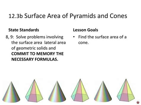 Ppt 123b Surface Area Of Pyramids And Cones Powerpoint Presentation