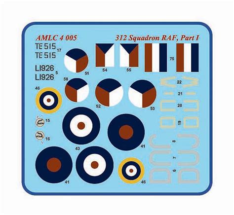 Squadron Raf Part I Decal Version Hurricane Mk I And Spitfire