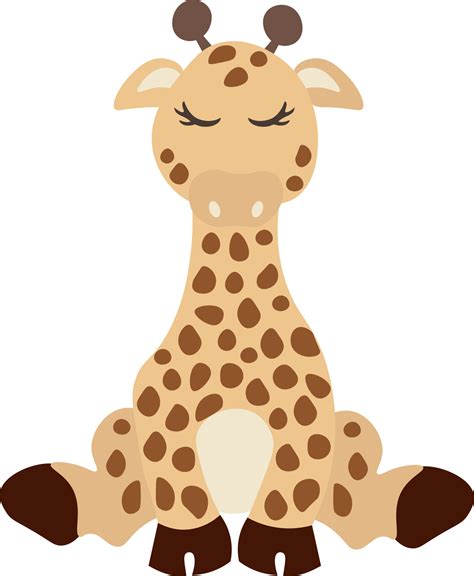 Tropical Cute Giraffe Safari Animal Clipart 8319079 Vector Art at Vecteezy