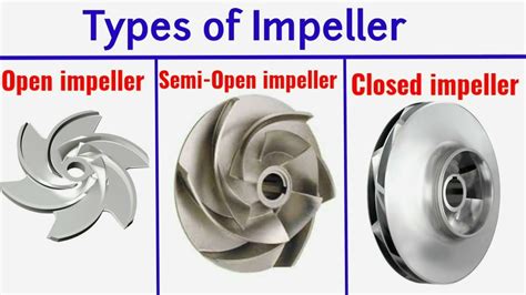 Centrifugal Pump Impeller Types